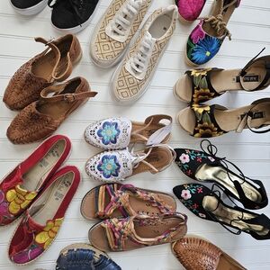 Brown Suede Moccasin Flats with Fringe Details